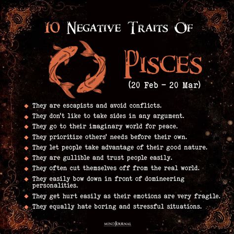 pisces cons|bad traits of pisces woman.